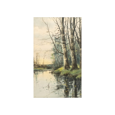Creekside Litho By Chas. Tabar & Seal, Fine Art, Print, Other