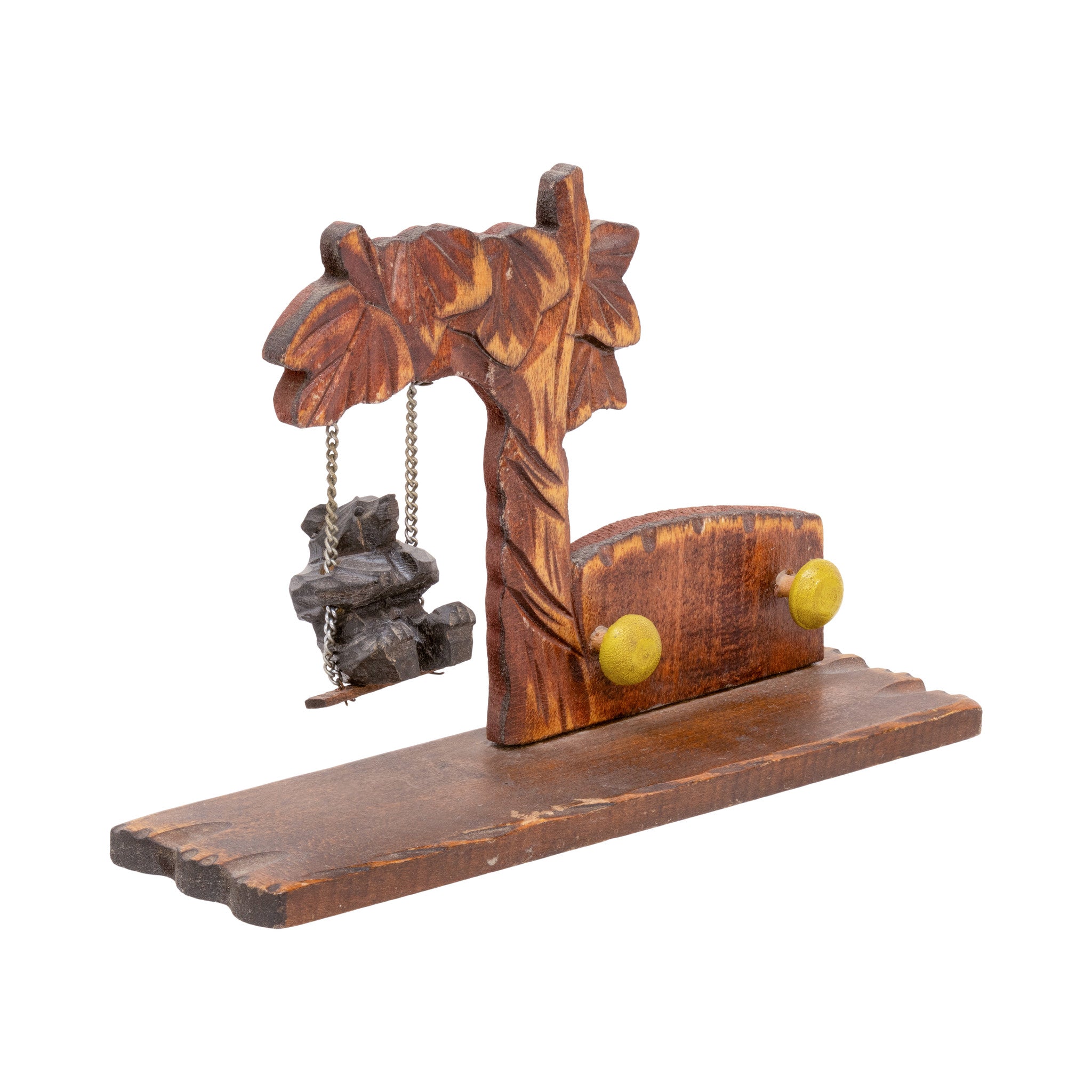 Miniature Bear on Swing Set