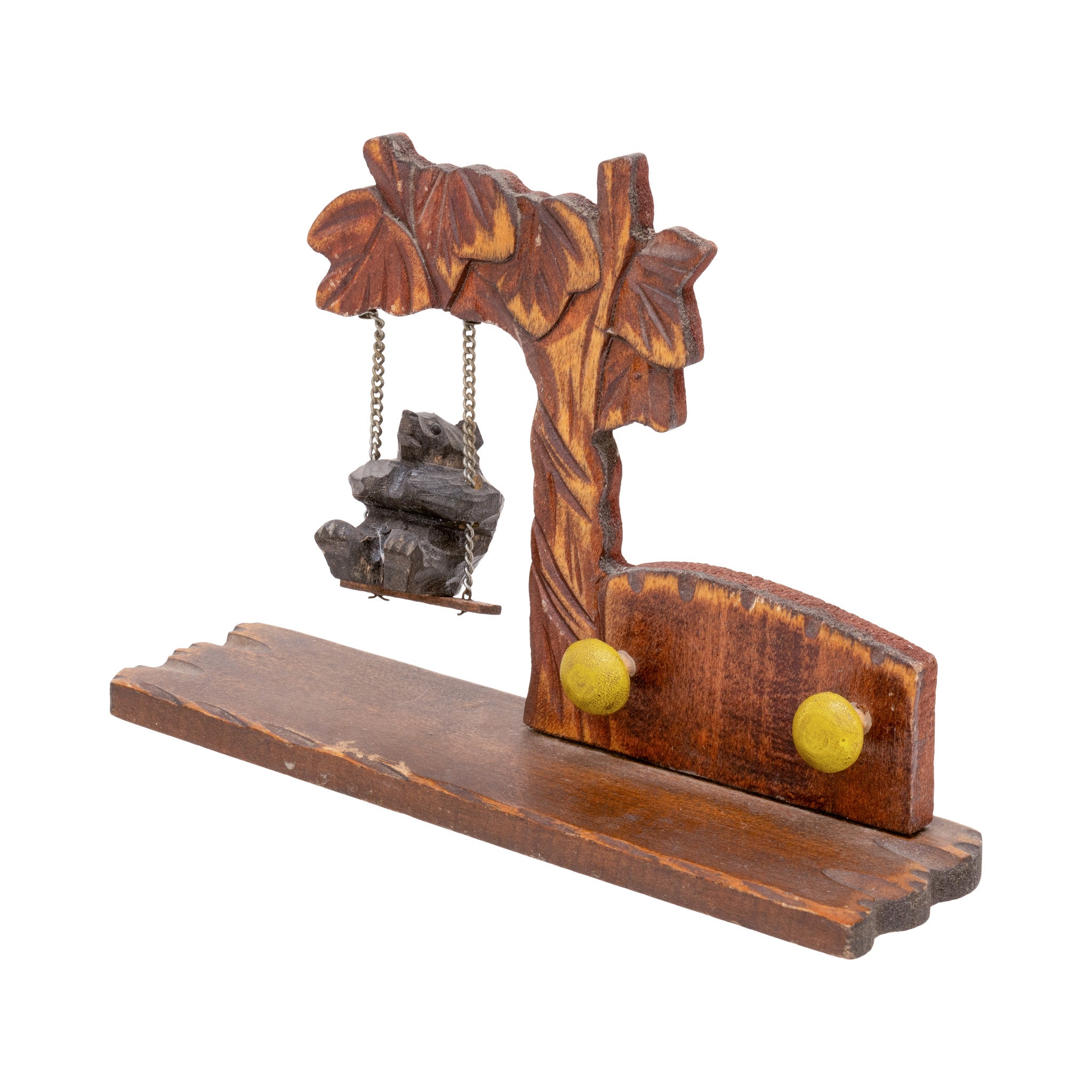 Miniature Bear on Swing Set