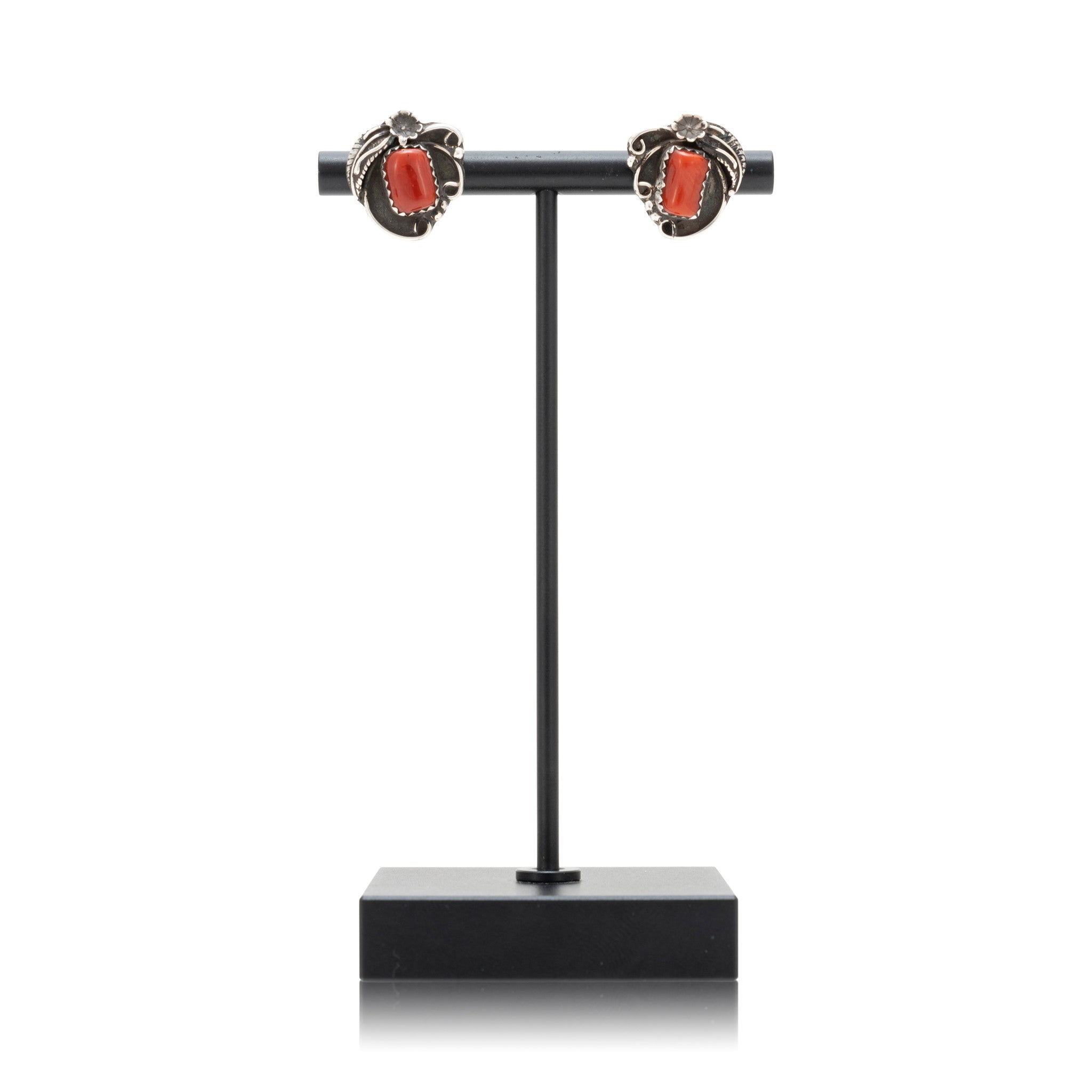 Small Coral Earrings