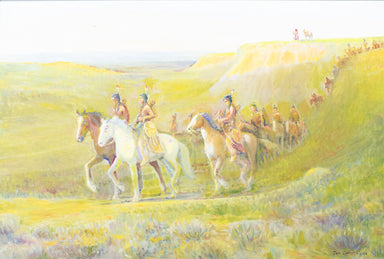 The Shadows of The Night, Fine Art, Painting, Native American