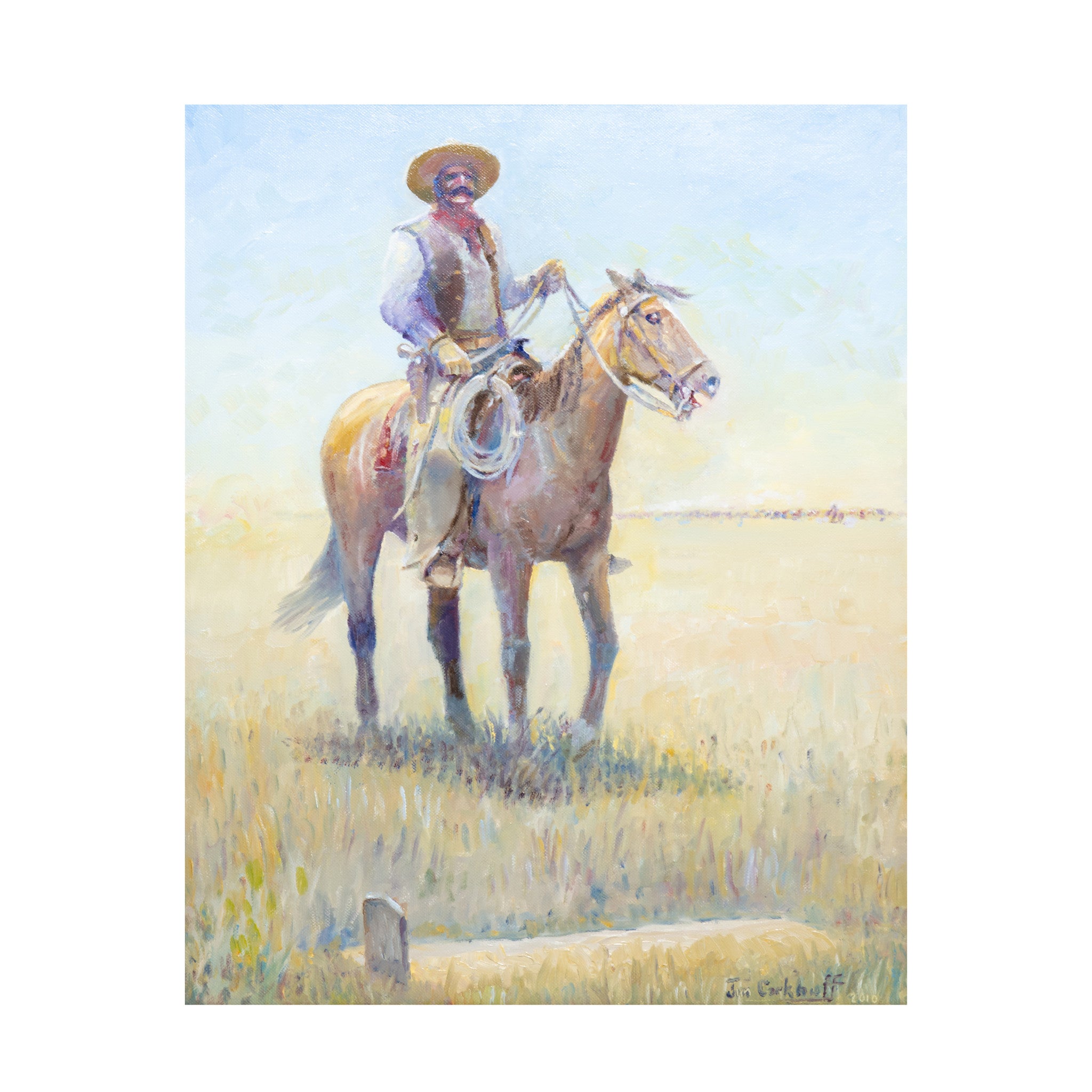 "Adios Amigo" by Jim Carkhuff, Fine Art, Painting, Western