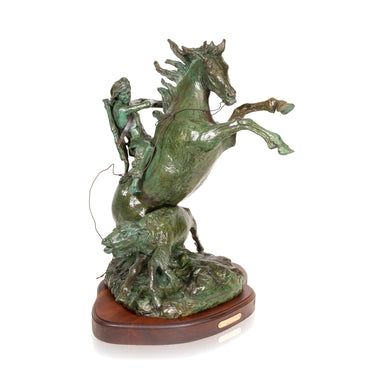 "Calf in the Way" Bronze by Robert Scriver, Fine Art, Bronze, Limited
