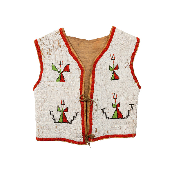 Sioux Beaded Vest, Native, Garment, Vest