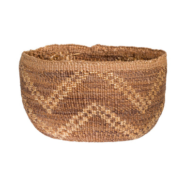 Pit River Basketry Bowl, Native, Basketry, Vertical
