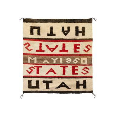 Navajo Pictorial, Native, Weaving, Single Saddle Blanket