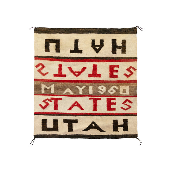 Navajo Pictorial, Native, Weaving, Single Saddle Blanket