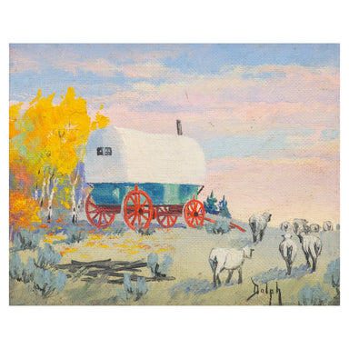 Sheep Wagon by Dorothy Dolph, Fine Art, Painting, Western