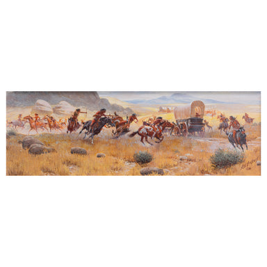 When a Wagon Fell Behind by Russ Vickers, Fine Art, Painting, Native American