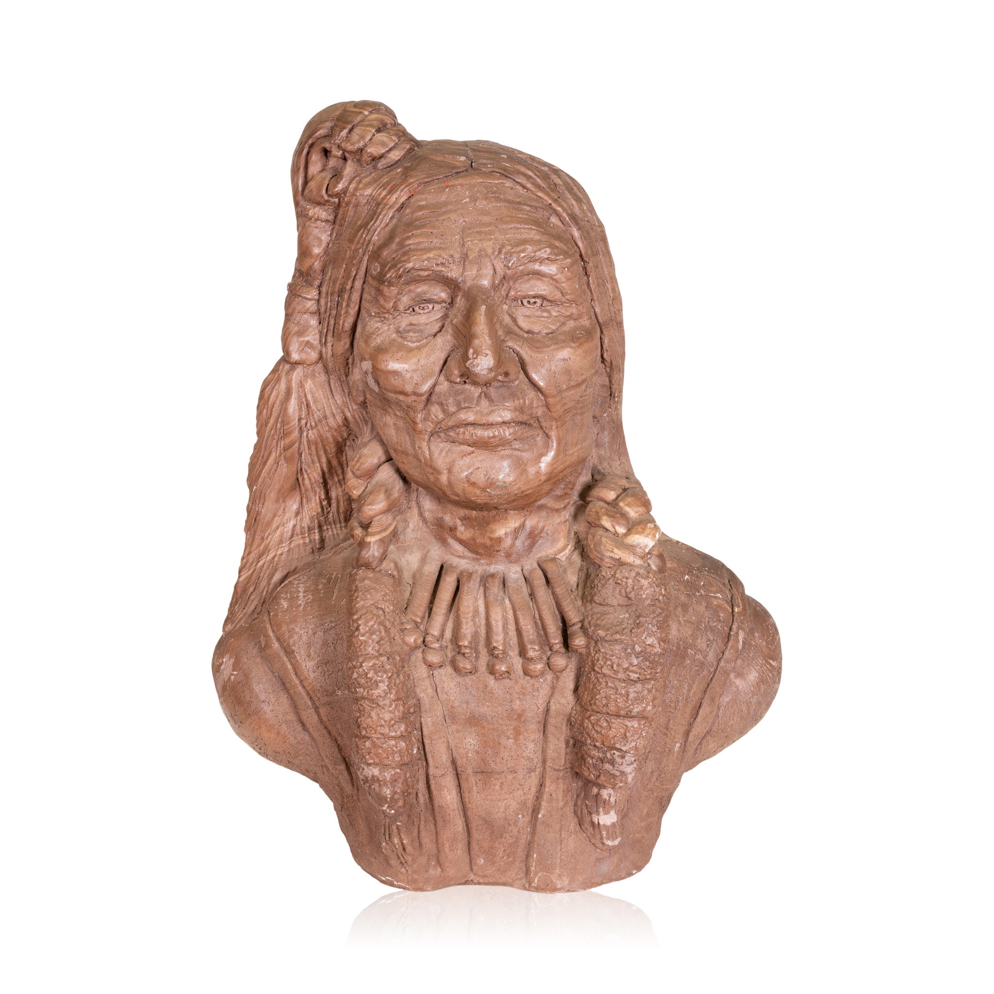 Indian Chief Bust, Fine Art, Sculpture, Other
