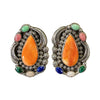 Navajo Multi-Stone Earrings, Jewelry, Earrings, Native