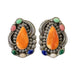Navajo Multi-Stone Earrings, Jewelry, Earrings, Native