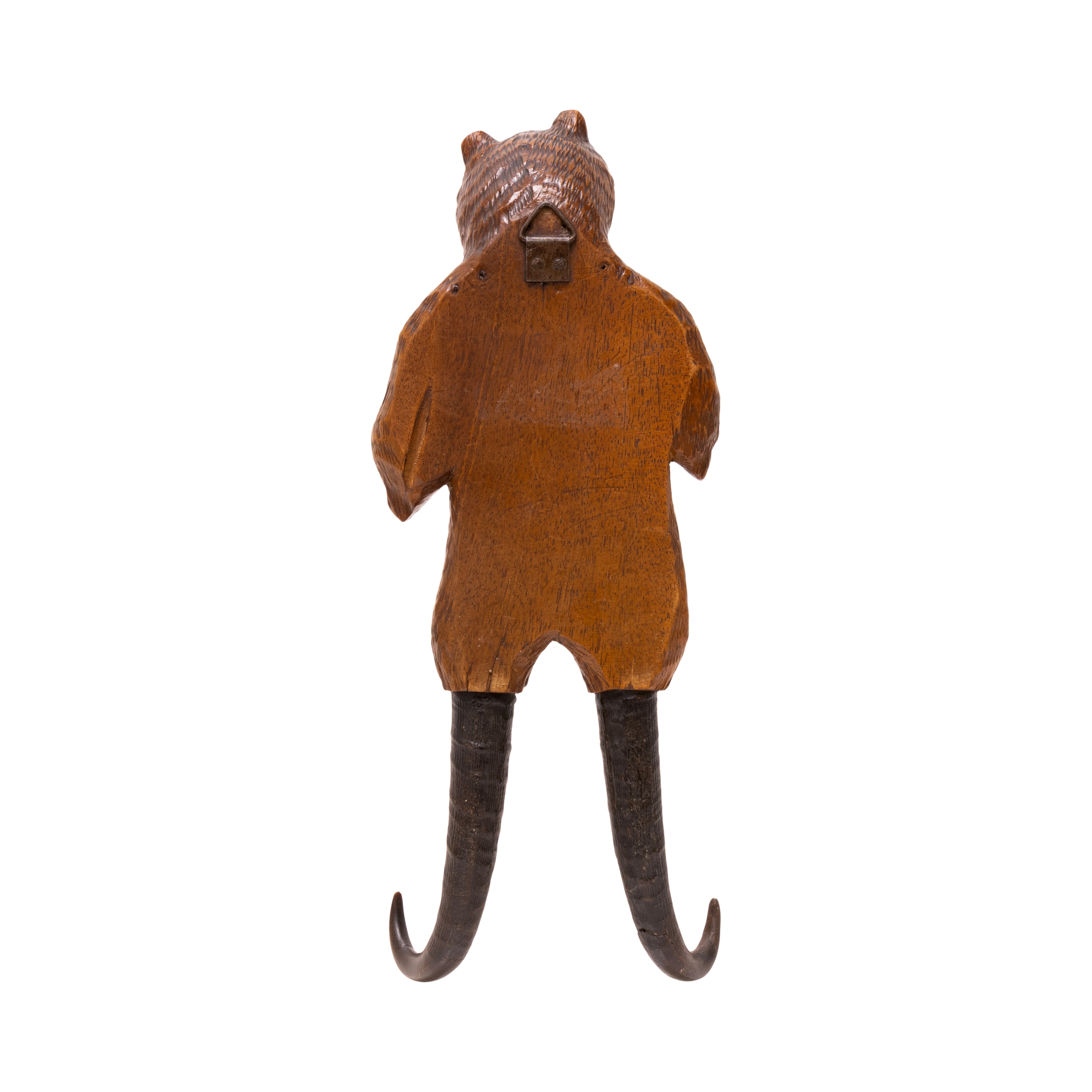 Black Forest Carved Bear Leash Holder