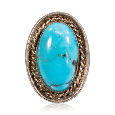 Turquoise and Sterling Ring, Jewelry, Ring, Native