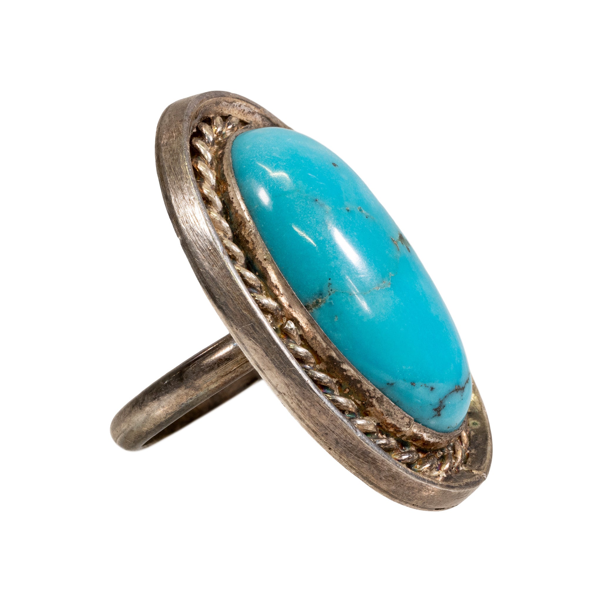 Turquoise and Sterling Ring
