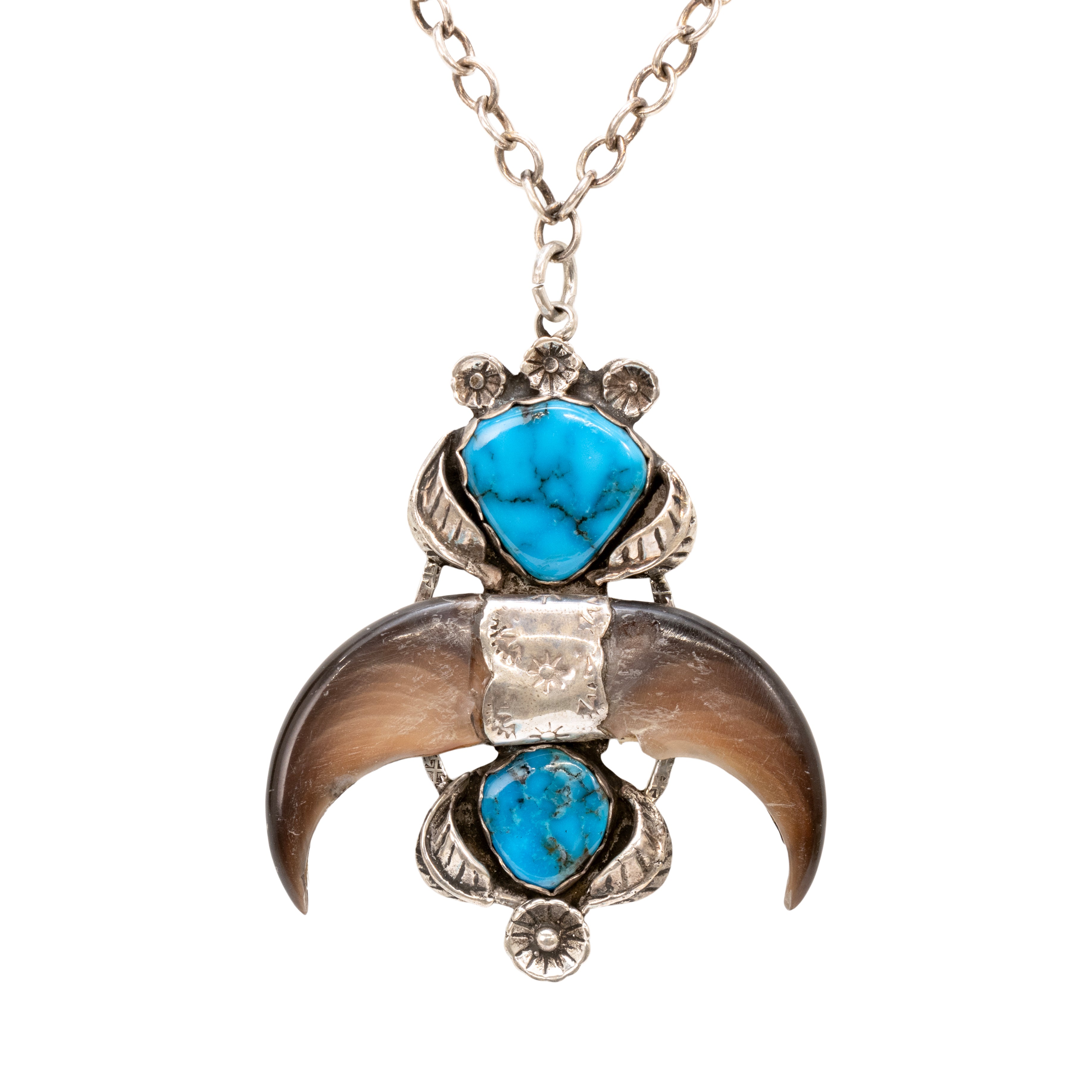 Navajo Bear Claw Pendant, Jewelry, Necklace, Native