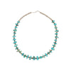 Turquoise and Silver Beaded Necklace, Jewelry, Necklace, Native