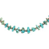 Turquoise and Silver Beaded Necklace