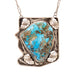 Exceptionally Large Navajo Turquoise Pendant, Jewelry, Necklace, Native