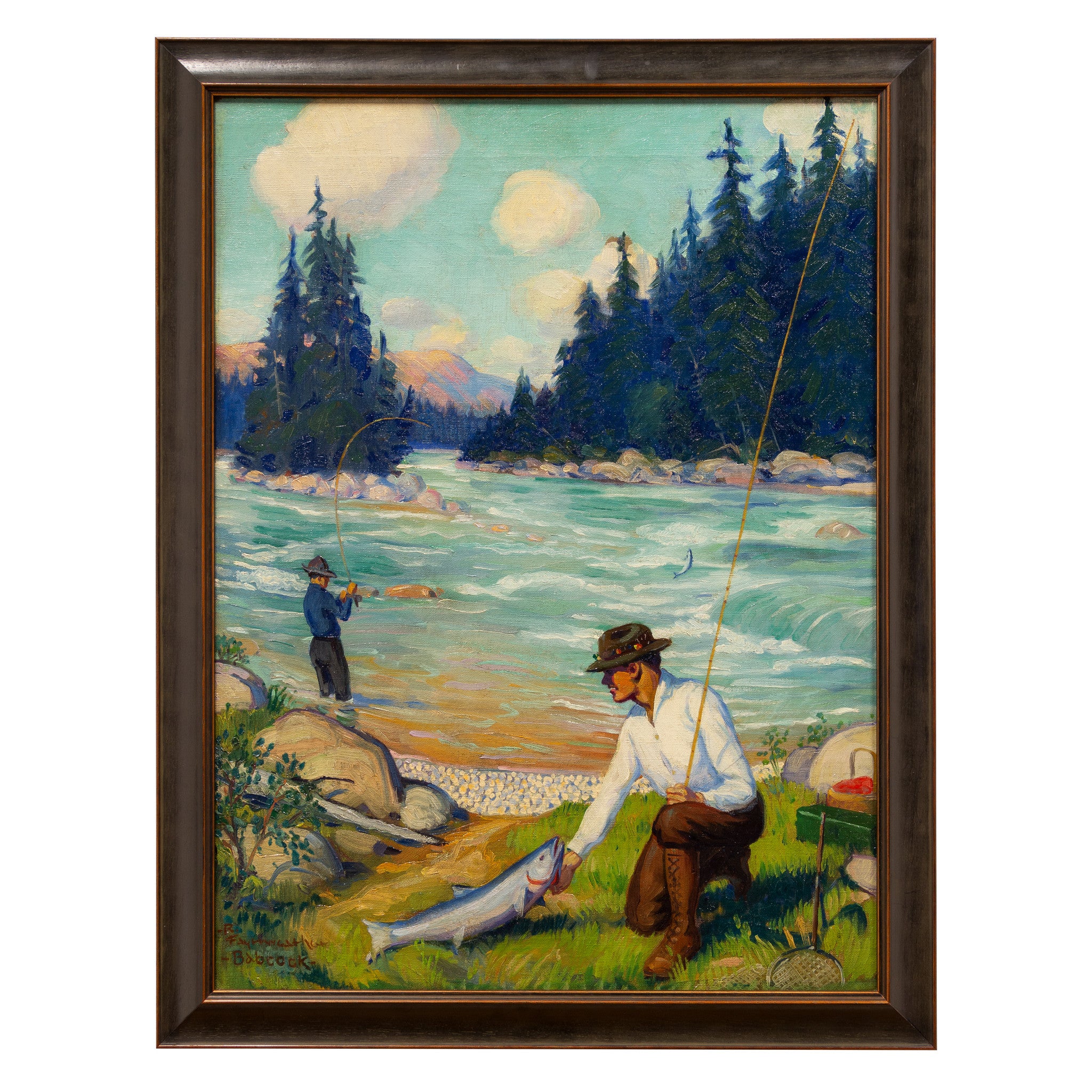 Salmon Fishing by Richard Fayer Weather Babcock