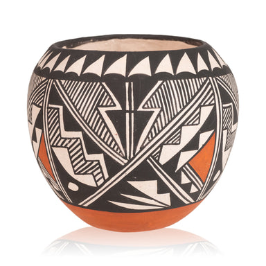 Miniature Acoma Bowl, Native, Pottery, Historic