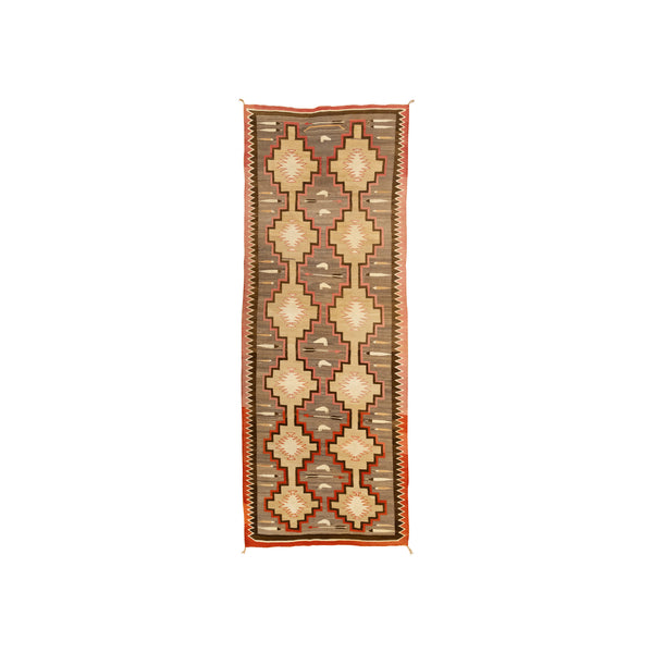 Navajo Crystal Runner, Native, Weaving, Floor Rug