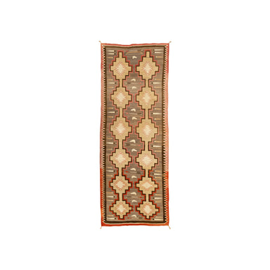 Navajo Crystal Runner, Native, Weaving, Floor Rug
