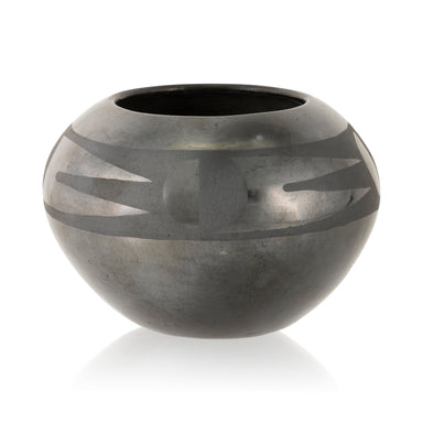 Maria and Santana Martinez Black Ware Bowl, Native, Pottery, Historic