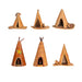 Miniature Teepee Collection, Native, Art, Other