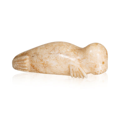 Eskimo Walrus Charm, Native, Carving, Ivory