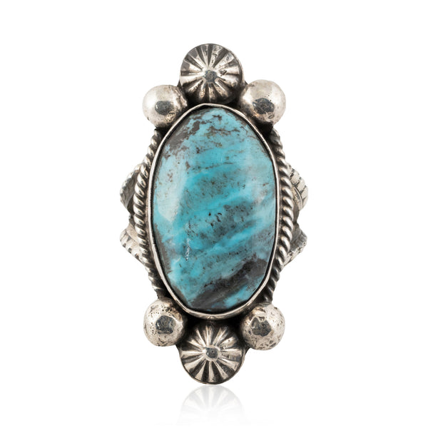 Navajo Chimney Butte Turquoise Ring, Jewelry, Ring, Native