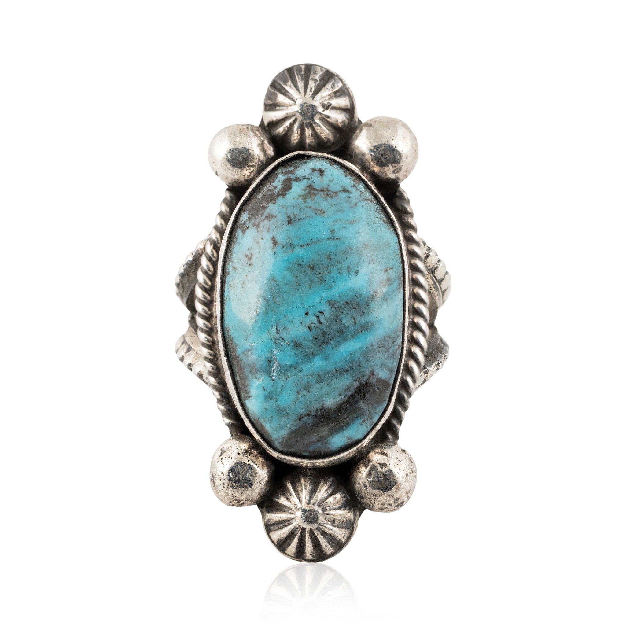 Navajo Chimney Butte Turquoise Ring, Jewelry, Ring, Native