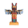 Thunderbird and Frog Totem by Henry Rudick, Native, Carving, Totem