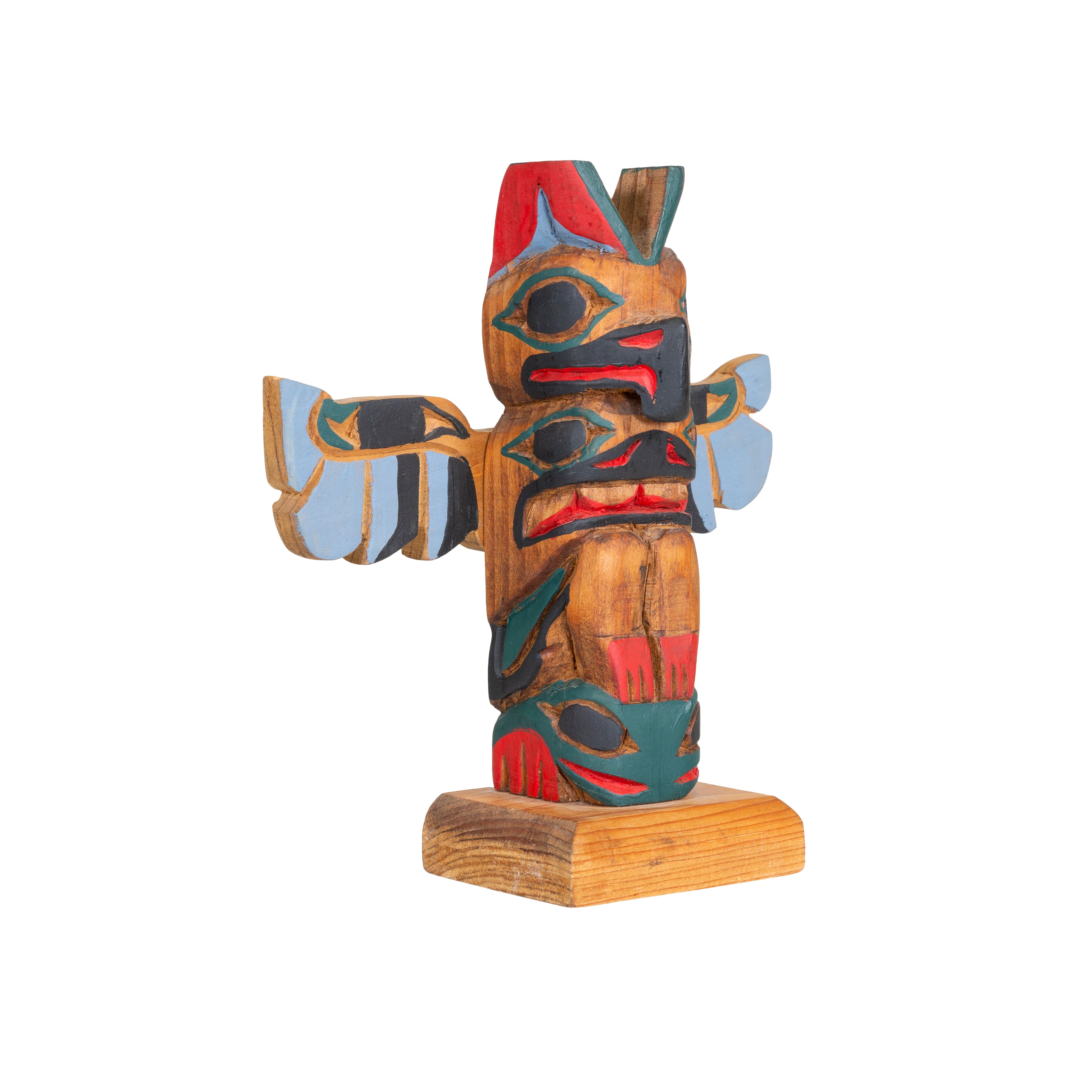Thunderbird and Frog Totem by Henry Rudick