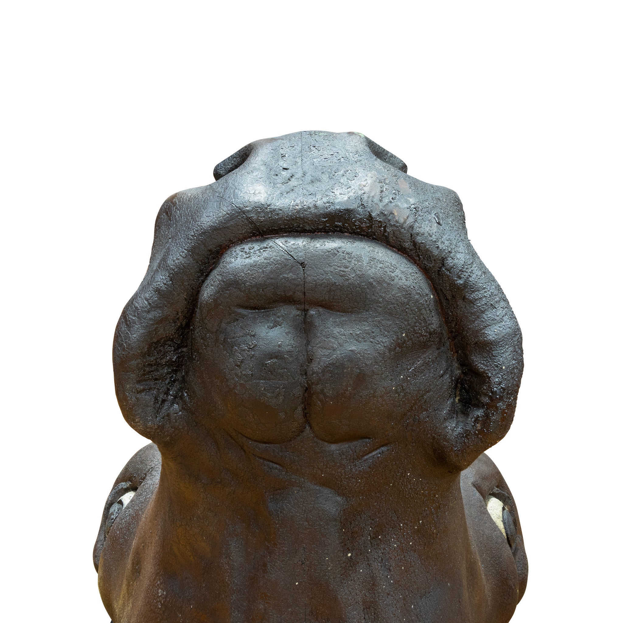 Vintage Wood Carved Steer Head