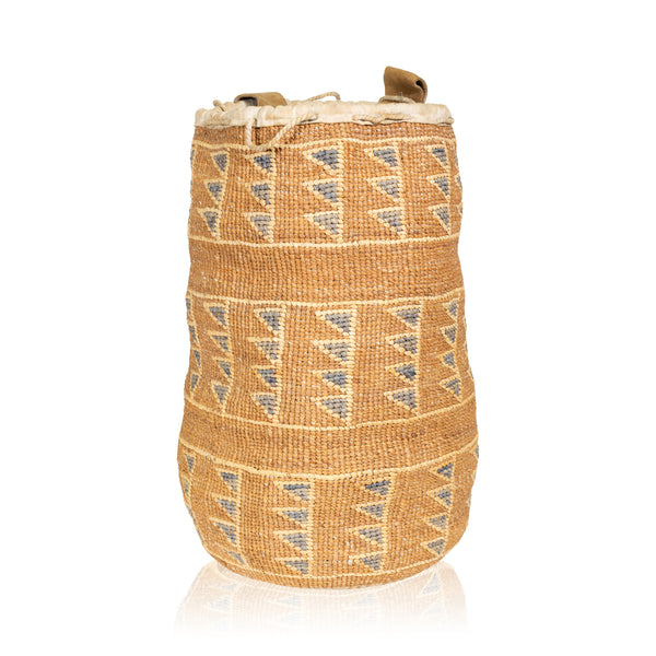 Plateau Corn Husk Sally Bag, Native, Basketry, Corn Husk