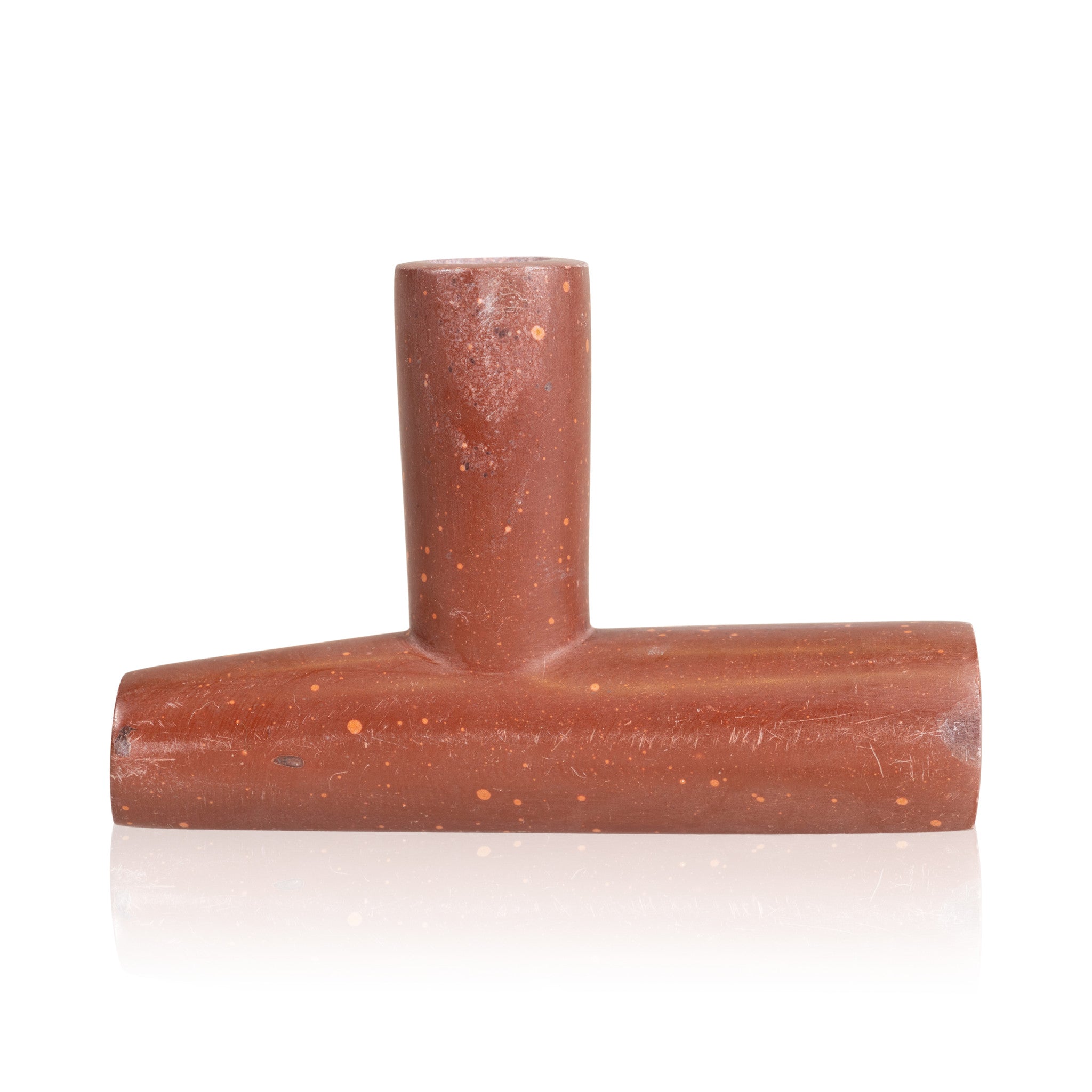 Sioux Catlinite T Pipe, Native, Pipe, Catlinite