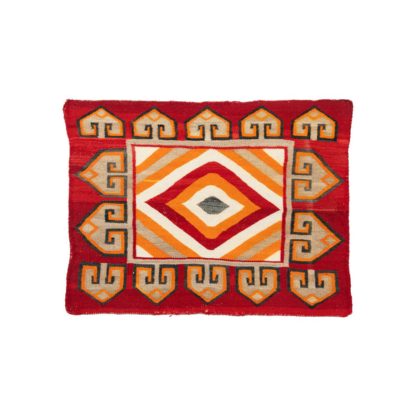 Navajo Single Saddle Blanket, Native, Weaving, Single Saddle Blanket