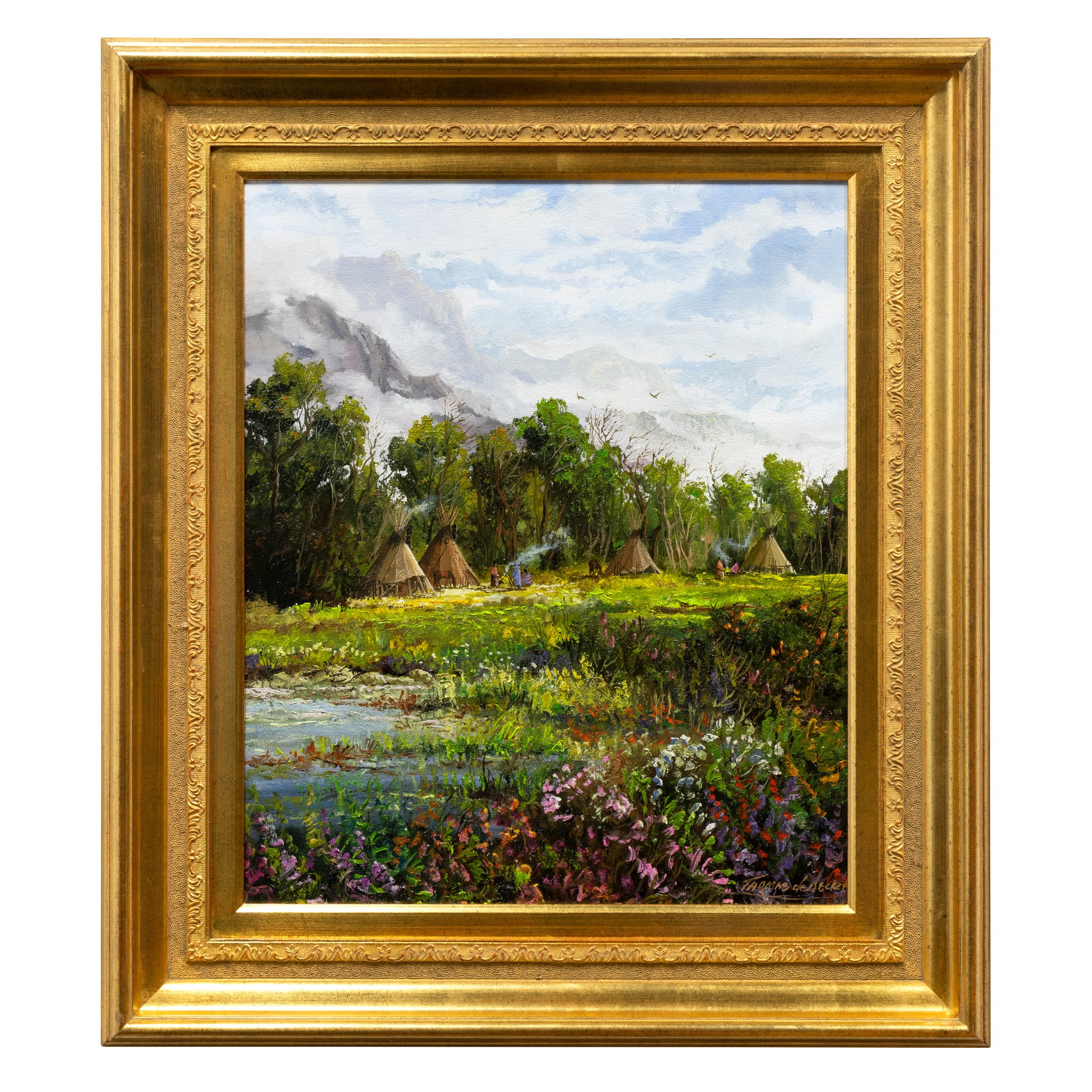 Northern Plains Encampment by Thomas deDecker