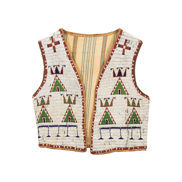 Sioux Patriotic Vest, Native, Garment, Vest