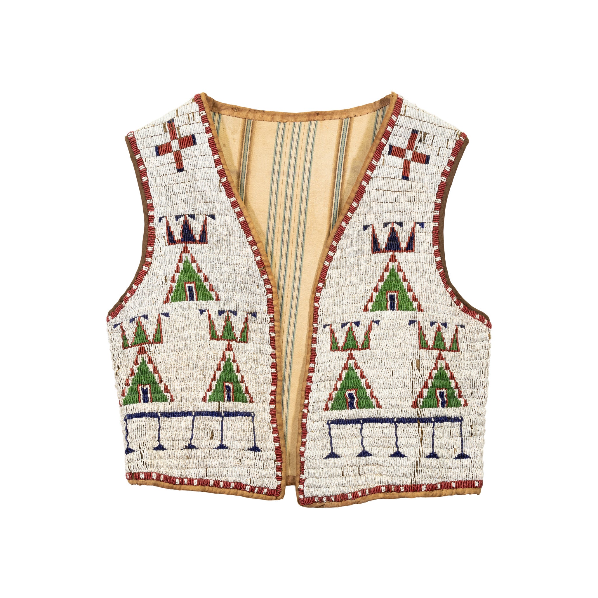 Sioux Patriotic Vest, Native, Garment, Vest