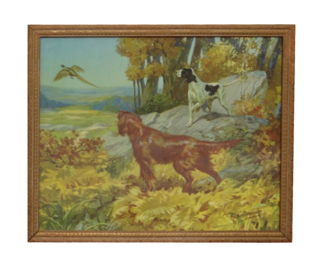 Irish Setter and Pointer by Henry Hintermeister, Sporting Goods, Advertising, Calendar