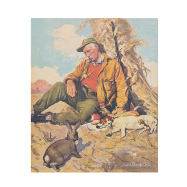 "His Favorite Sport" Calendar Print, Sporting Goods, Advertising, Calendar