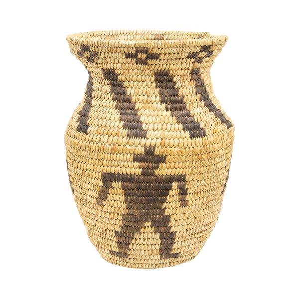 Papago Pictorial Basket, Native, Basketry, Vertical