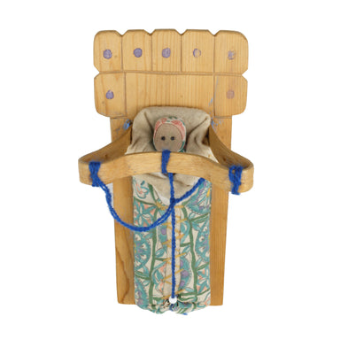 Chippewa Miniature Cradleboard, Native, Doll, Cradleboard
