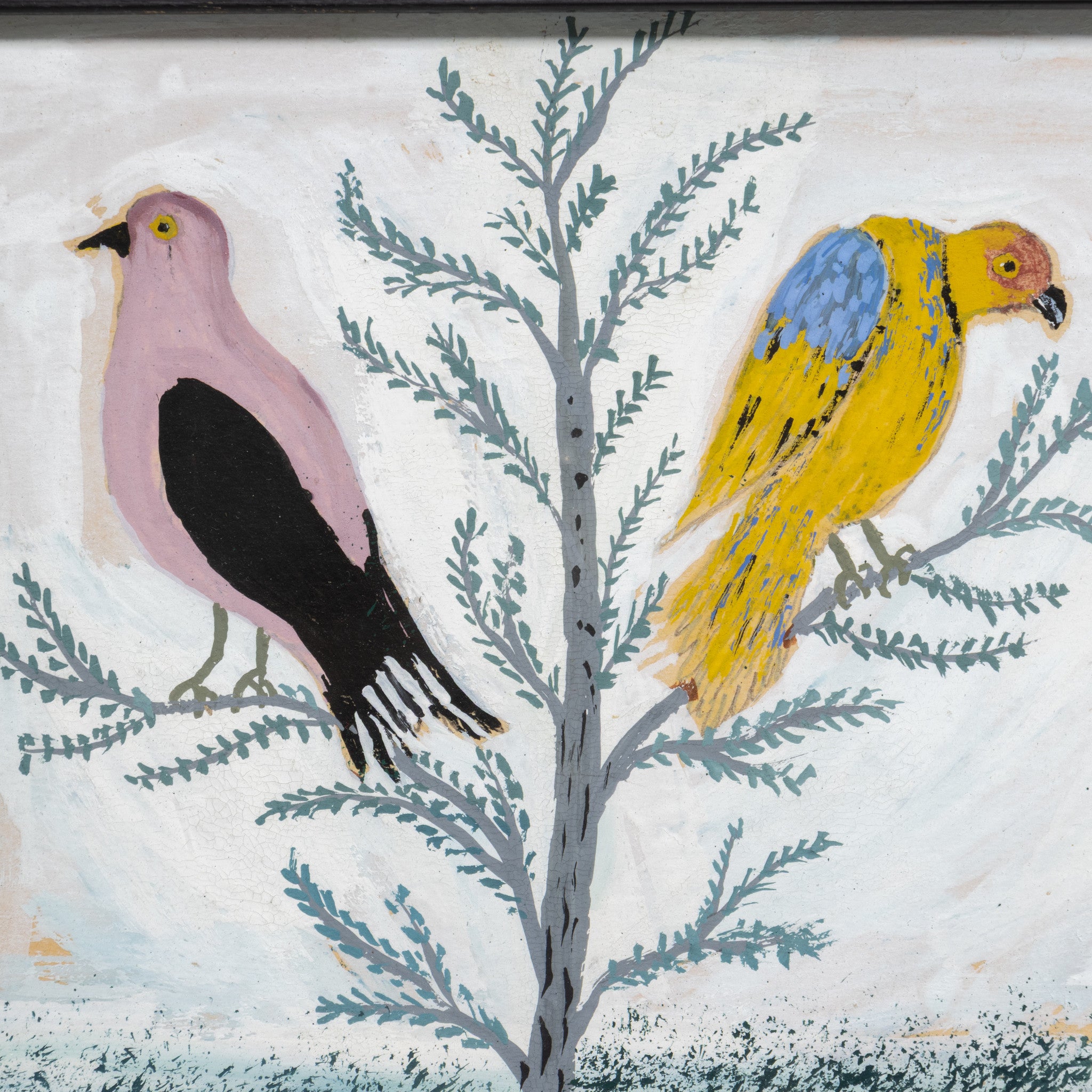 Folk Art Bird Painting