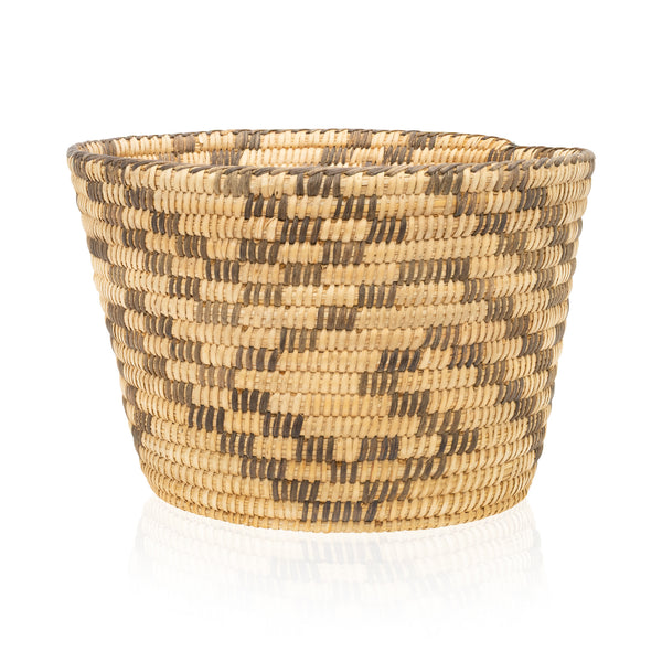 Pima Basketry Bowl, Native, Basketry, Vertical
