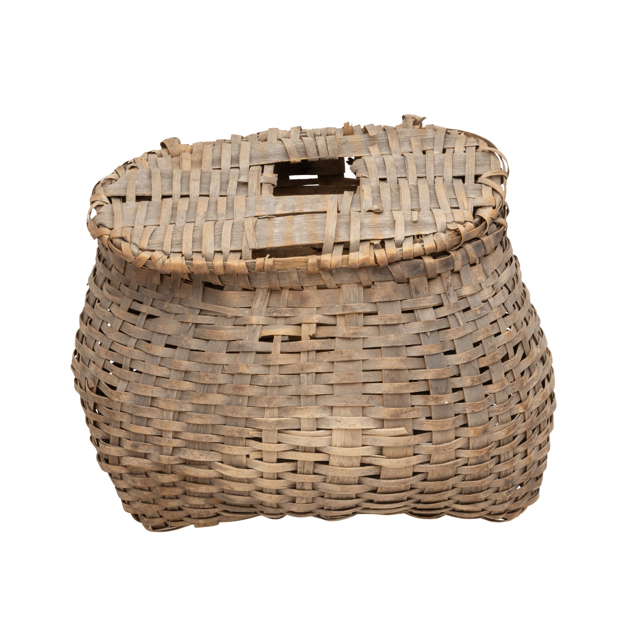 Penobscot Split Ash Creel, Native, Basketry, Fishing