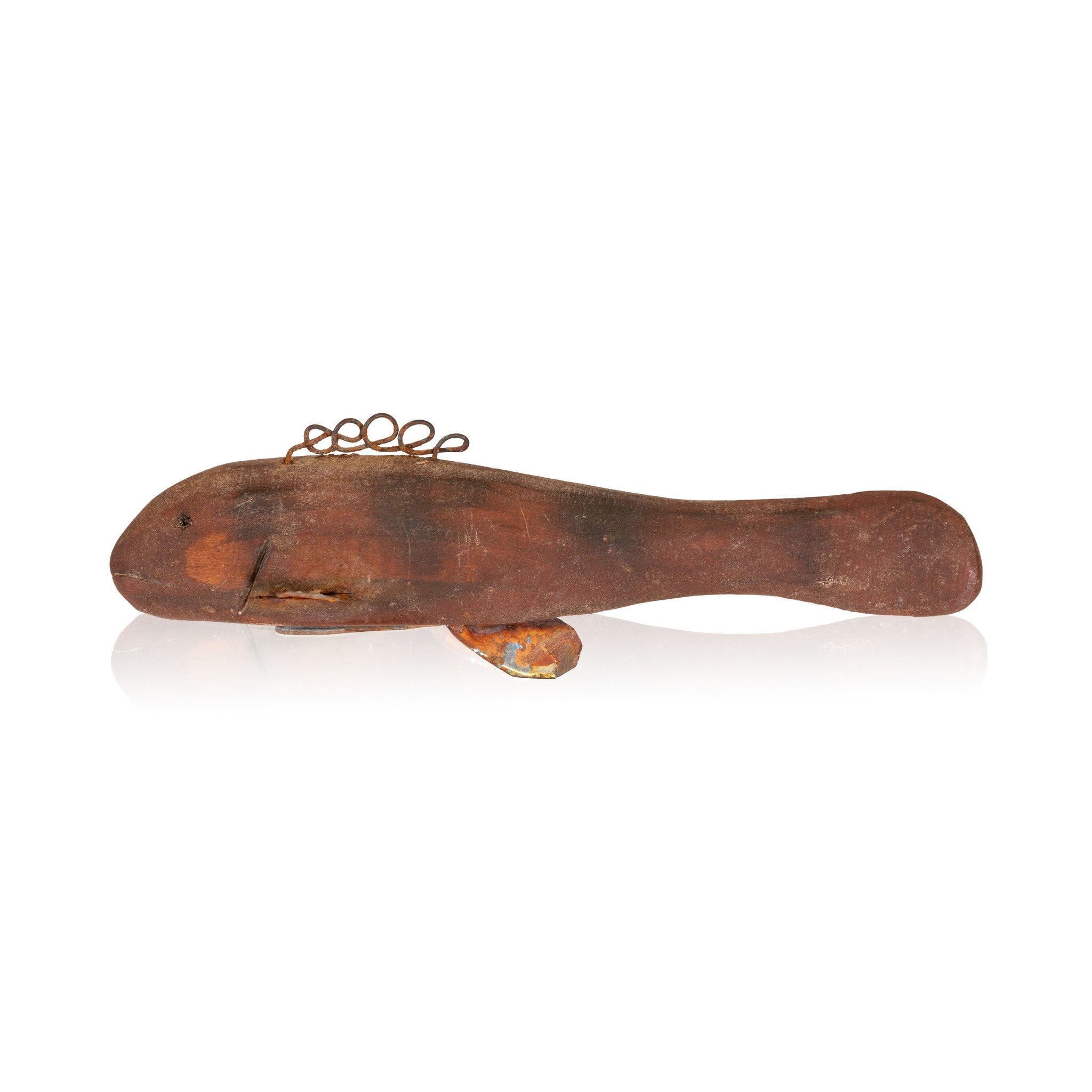 Chippewa Carved Fish Decoy, Native, Fishing, Decoy