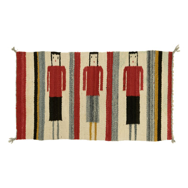 Navajo Three Figure Yei Pictorial, Native, Weaving, Wall Hanging